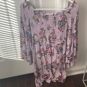 Floral Off the Shoulder Dress